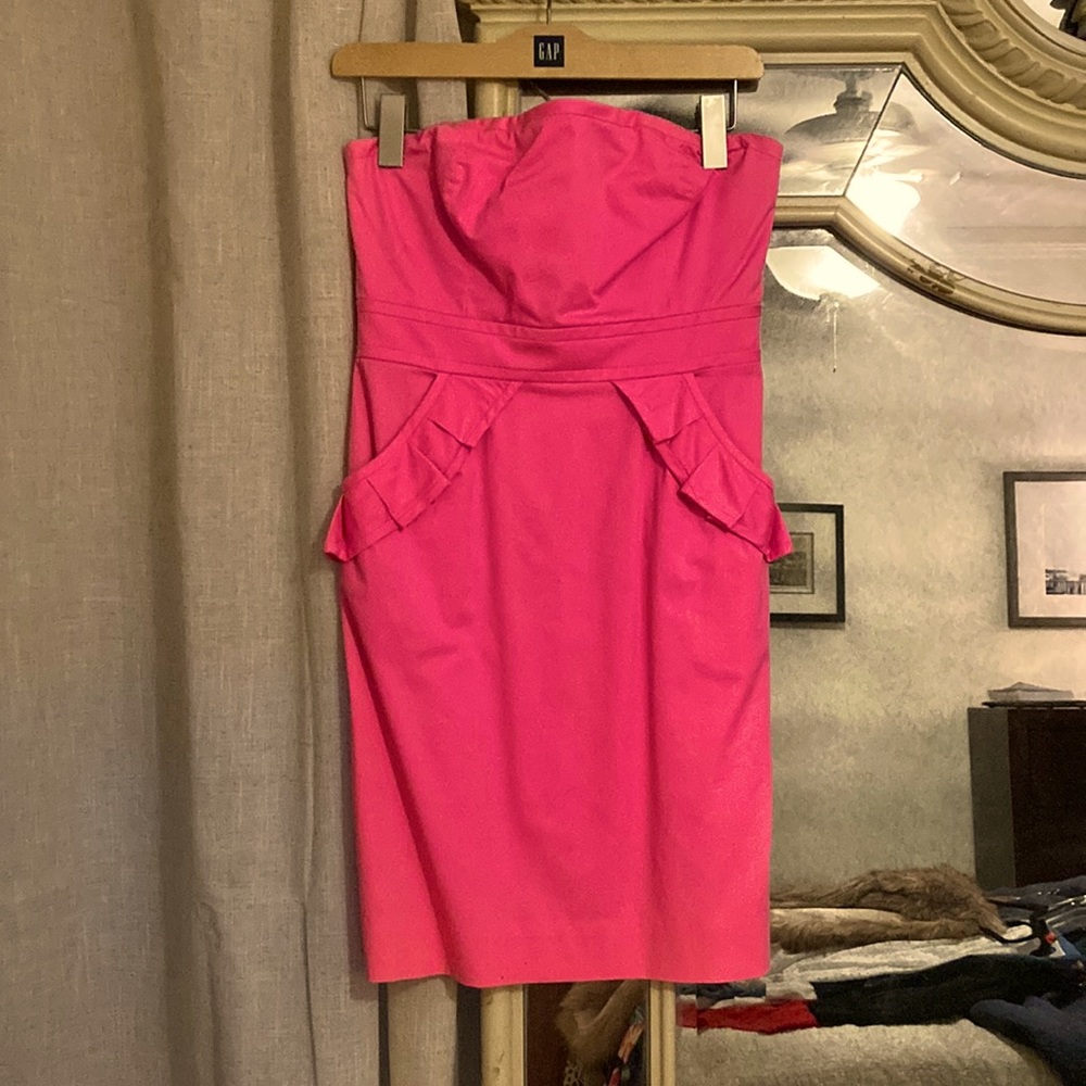 Hot pink J Crew Cocktail dress